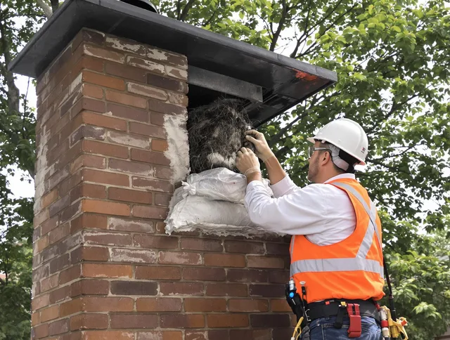Humane removal of debris and animals by North Smithfield Chimney Sweep in North Smithfield, RI