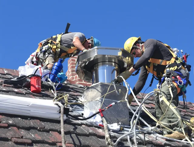 Protective chimney cap installed by North Smithfield Chimney Sweep in North Smithfield, RI