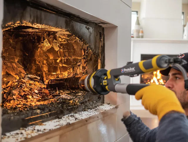 Professional chimney cleaning by North Smithfield Chimney Sweep in North Smithfield, RI