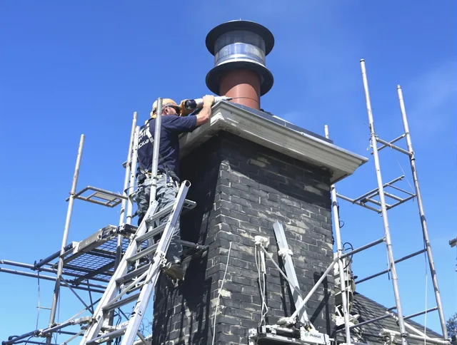 Sturdy chimney crown finished by North Smithfield Chimney Sweep in North Smithfield, RI