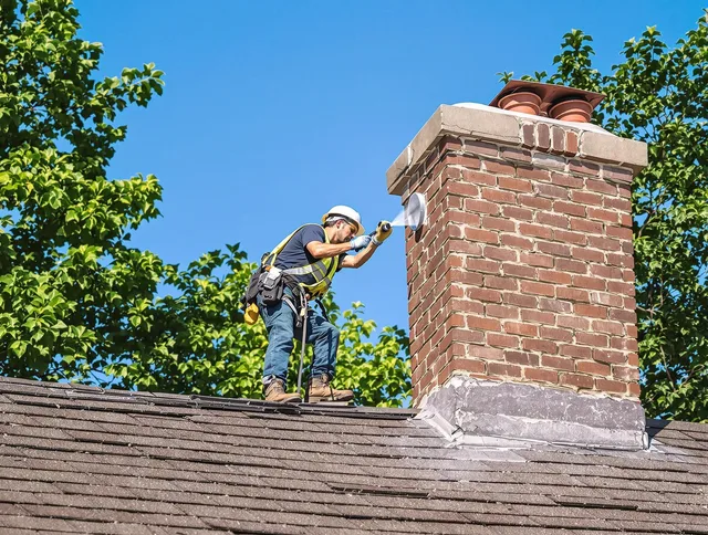 North Smithfield Chimney Sweep performing an inspection with advanced tools in North Smithfield, RI