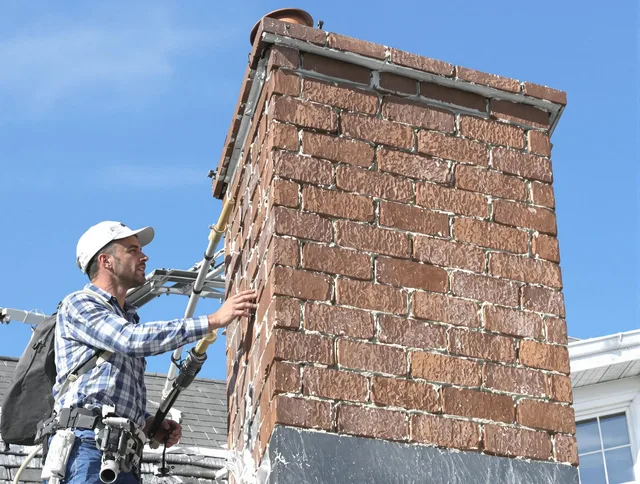 Brickwork for a chimney rebuild by North Smithfield Chimney Sweep in North Smithfield, RI