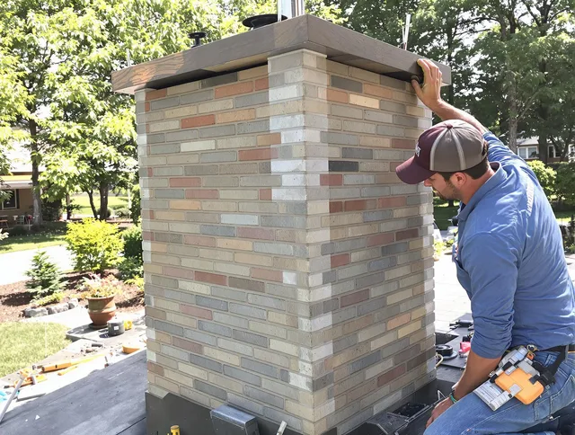 North Smithfield Chimney Sweep completing a modern chimney remodel in North Smithfield, RI