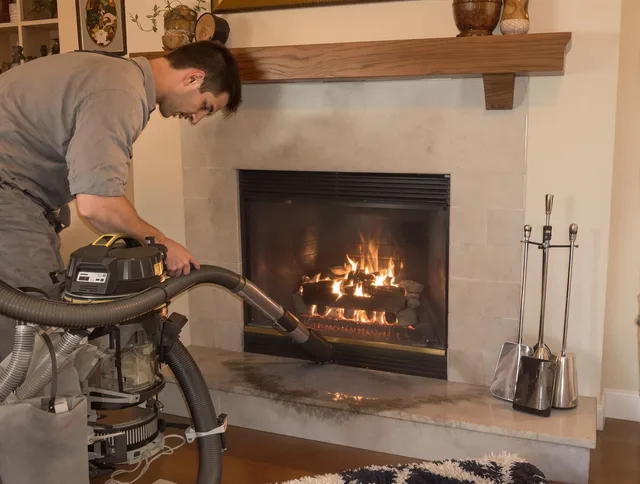 Routine fireplace upkeep by North Smithfield Chimney Sweep in North Smithfield, RI